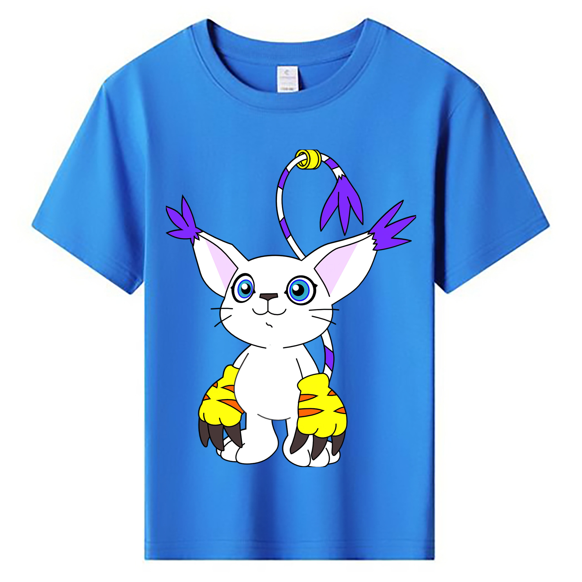 （画像用） Digimon デジタルモンスター/デジモン 綿100％キッズTシャツ（フロントプリント）